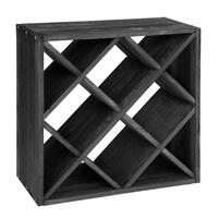 Photo du produit 'Casier � vin 52 cm, losange, teint� noir'