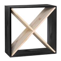 Photo du produit 'Casier � vin 52cm, X-Cube, noir-naturel teint�'