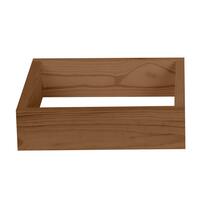 Casier � vin 60 cm, socle 30 cm de large, teint� brun