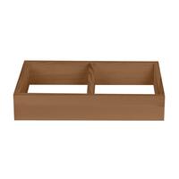 Casier � vin 60 cm, socle 45 cm de large, teint� brun