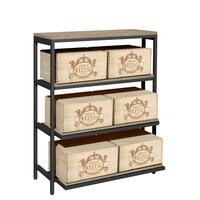 Photo du produit 'Casier � vin m�tallique BLACK PURE, mod�le 5 avec tiroirs pour caisses de vin, P 30 cm Vers le configurateur d'�tag�res Casier �'