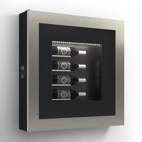 Photo du produit 'Casier � vin mural climatis� QUADRI VINO argent/noir 4 fl.'