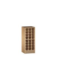 Etag�re � vin PRESTIGE 17, ch�ne massif teint�