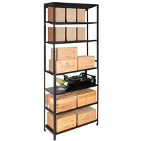 Etag�re � vin en m�tal BLACK PURE mod�le 10 � 6 rayonnages