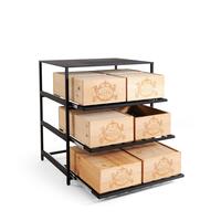 Etag�re � vin en m�tal BLACK PURE mod�le 15