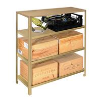 Etag�re � vin en m�tal dor� d' entreposage BLACK PURE mod�le 13