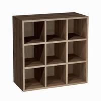 Photo du produit 'Module � 9 compartiments, finition bois noyer'