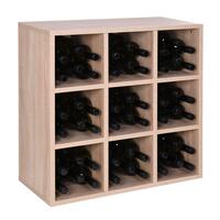 Module � 9 compartiments, finition ch�ne clair