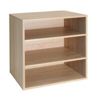 Module profond � 2 plateaux, finition ch�ne clair