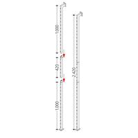 Pi�ce interm�diaire 42 cm (2 pi�ces) pour une hauteur totale de 2,42 m