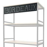 Plaque en m�tal � suspendre H:17,5cm BLACK PURE Professionnel
