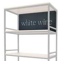 Plaque en m�tal � suspendre H:42cm BLACK PURE Professionnel
