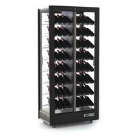 R�frig�rateur � vin TECA VINO noir, stockage inclin�