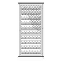 Syst�me d�tag�re � vin PIEMONT, bois de sapin, anthracite, mod�le 11