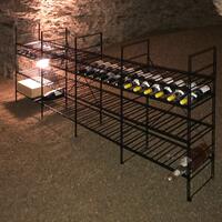 Photo du produit 'Syst�me d�tag�re � vin en m�tal LA CAVE, H 90 cm'