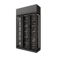 Photo du produit 'Vitrus, cabinet en verre, L 158 cm, 3 portes, 18 compartiments'