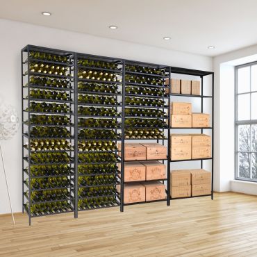 Étagère à vin BLACK PURE en métal