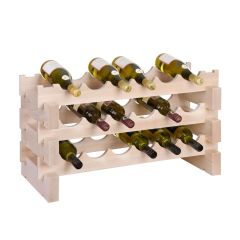 Étagère à vin CASANOVA, hêtre naturel, L 75 cm