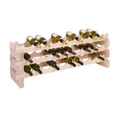 Étagère à vin CASANOVA hêtre naturel, L 114 cm