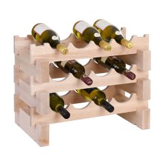 Étagère à vin CASANOVA hêtre naturel, L 55 cm