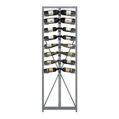 Étagère à vin en métal Xi, module de base à 8 niveaux
