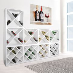 Système modulable VINCASA 52, laqué en blanc