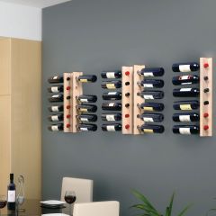 Casier a bouteilles de vin cube croix bois zeller 13170 - Kdesign