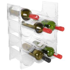 Étagère à vin FLASH transparente, lot de 4