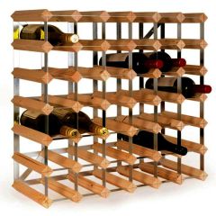 Étagère à vin TREND P22 cm en pin teinte claire, pour 42 btl