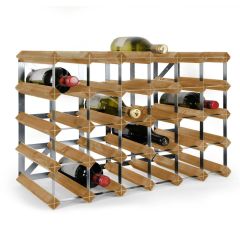 Étagère à vin TREND P30 cm en pin teinte claire, pour 30 btl