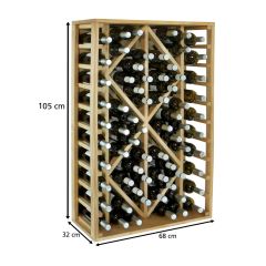 Étagère à vin PROVINALIA module 2, pin massif