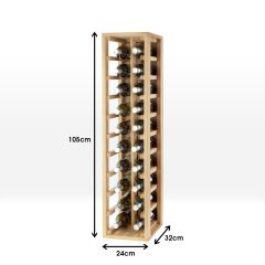 Étagère à vin PROVINALIA module 13, pin massif