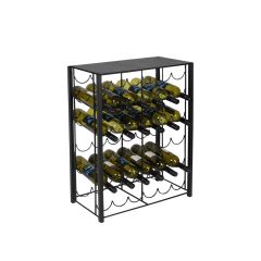 Étagère à vin RUSTIKO, en métal, pour 36 btl.