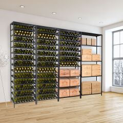 Étagère à vin BLACK PURE en métal