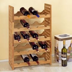 Casier à vin NORDIC en noyer, lot de 5 pièces