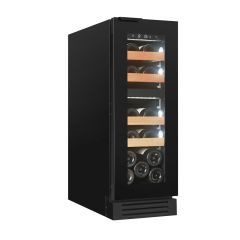 Réfrigérateur à vin encastrable à deux zones WLU-50DF pour 13 btl.