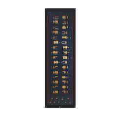 Armoire à vin monozone Pevino MS 161 pour 161 bouteilles avec tablettes métalliques