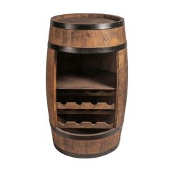 Barrique à vin en aulne massif, huilé brun