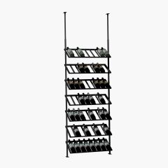 Etagère à vin en métal BLACK PURE SELECT, fixation plafond, modèle 3