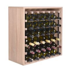 Étagère à vin Quadrato,finition chêne clair