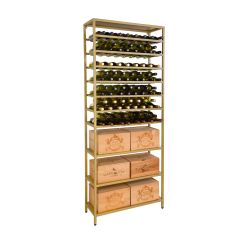 Etagère à vin en métal doré BLACK PURE modèle 8