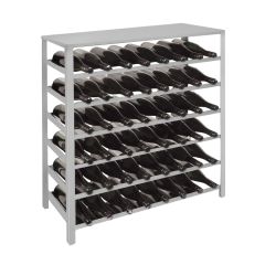 Etagère à vin en métal argenté BLACK PURE modèle 11