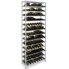 Etagère à vin en métal argenté BLACK PURE modèle 1