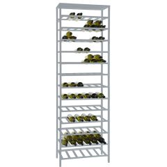 Etagère à vin en métal argenté BLACK PURE modèle 2