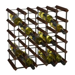 Étagère à vin TREND PREMIUM pour 30 bouteilles (H 53,5 x L 53,5 cm) en brun foncé