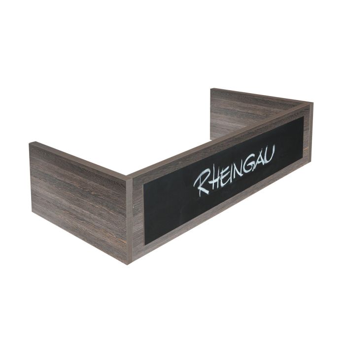 Bandeau finition wengé avec tableau effet ardoise