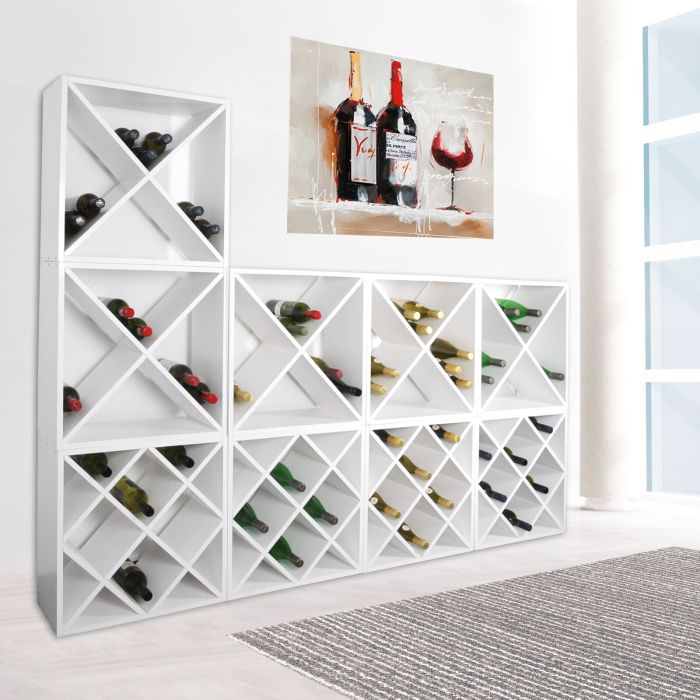 Système modulable VINCASA 52, laqué en blanc
