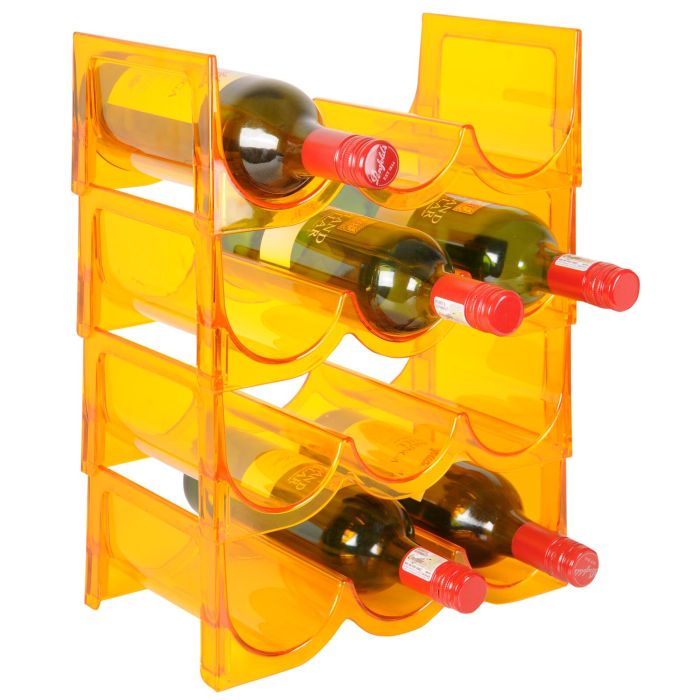 Étagère à vin FLASH orange, lot de 4