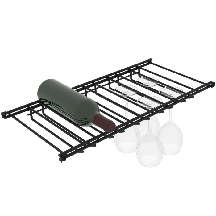 Rayonnage avec porte-verres pour module LA CAVE