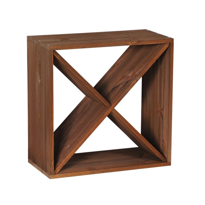 Cube de rangement modulaire étagère murale bois 45 x 40 x 18 cm